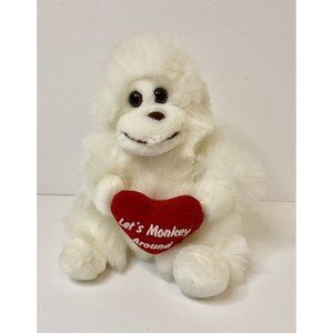 Russ Plush Gorilla Let's Monkey Around Made in Korea Stuffed Animal Valentines